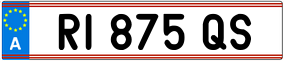 Trailer License Plate